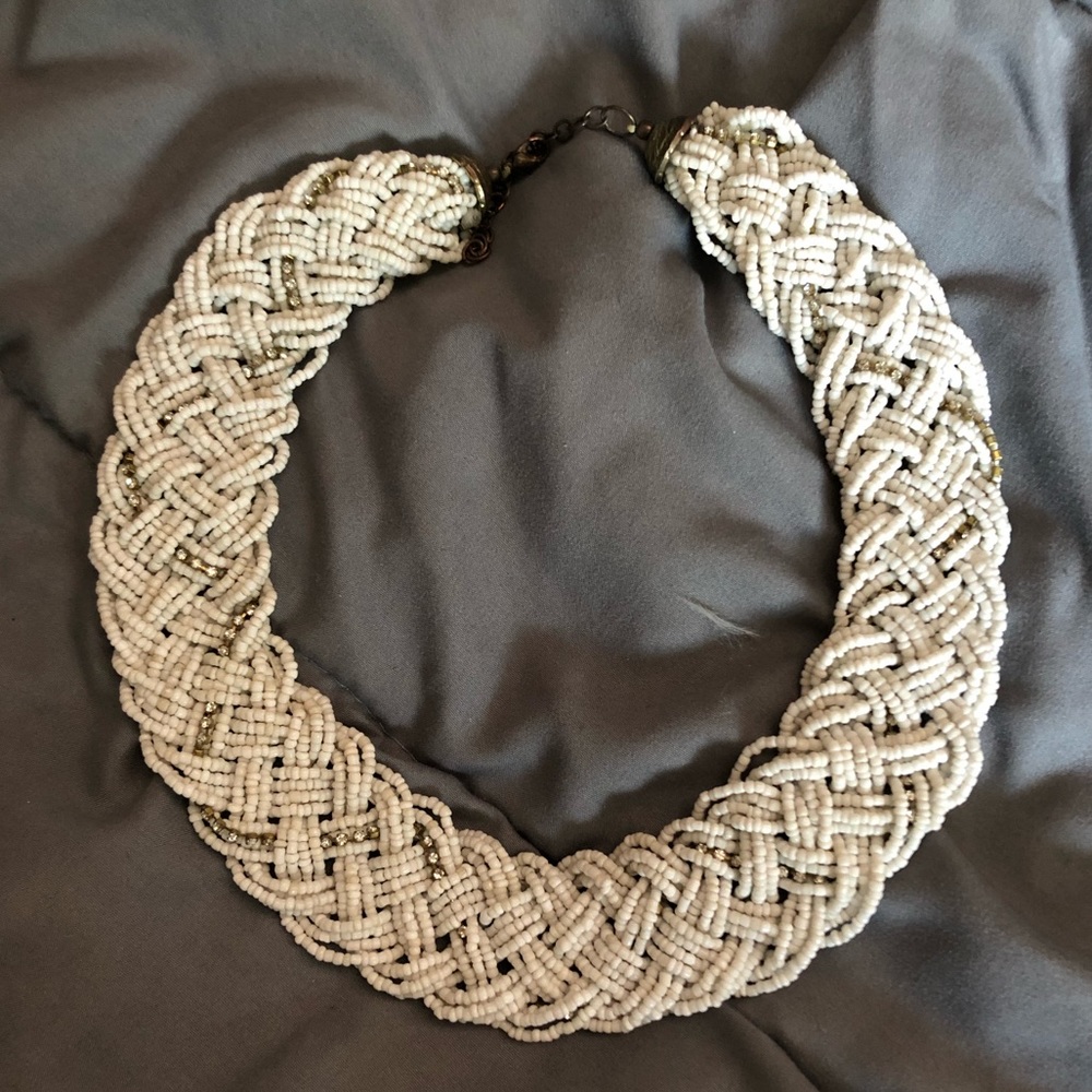 Chunky beaded statement necklace